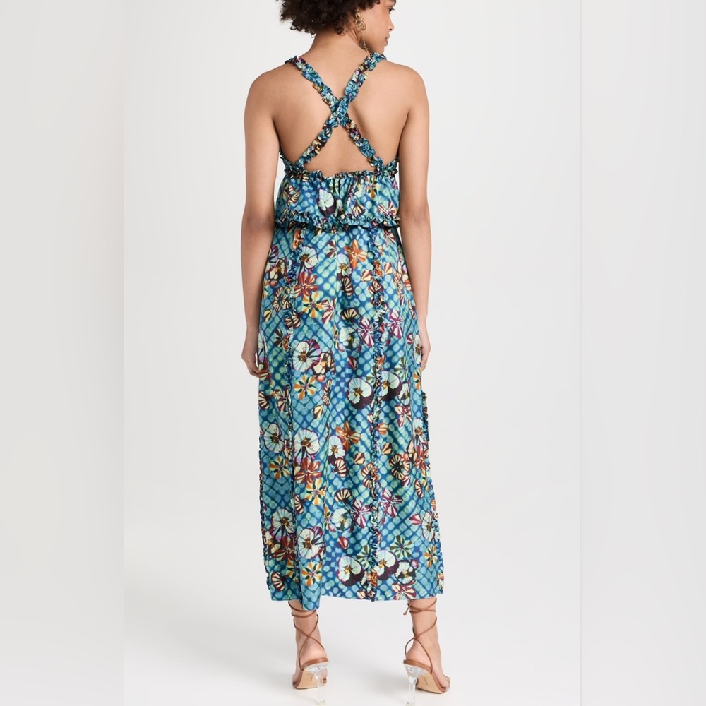 Ulla Johnson Sigrid Maxi Dress Azul Silk - Picture 2 of 10